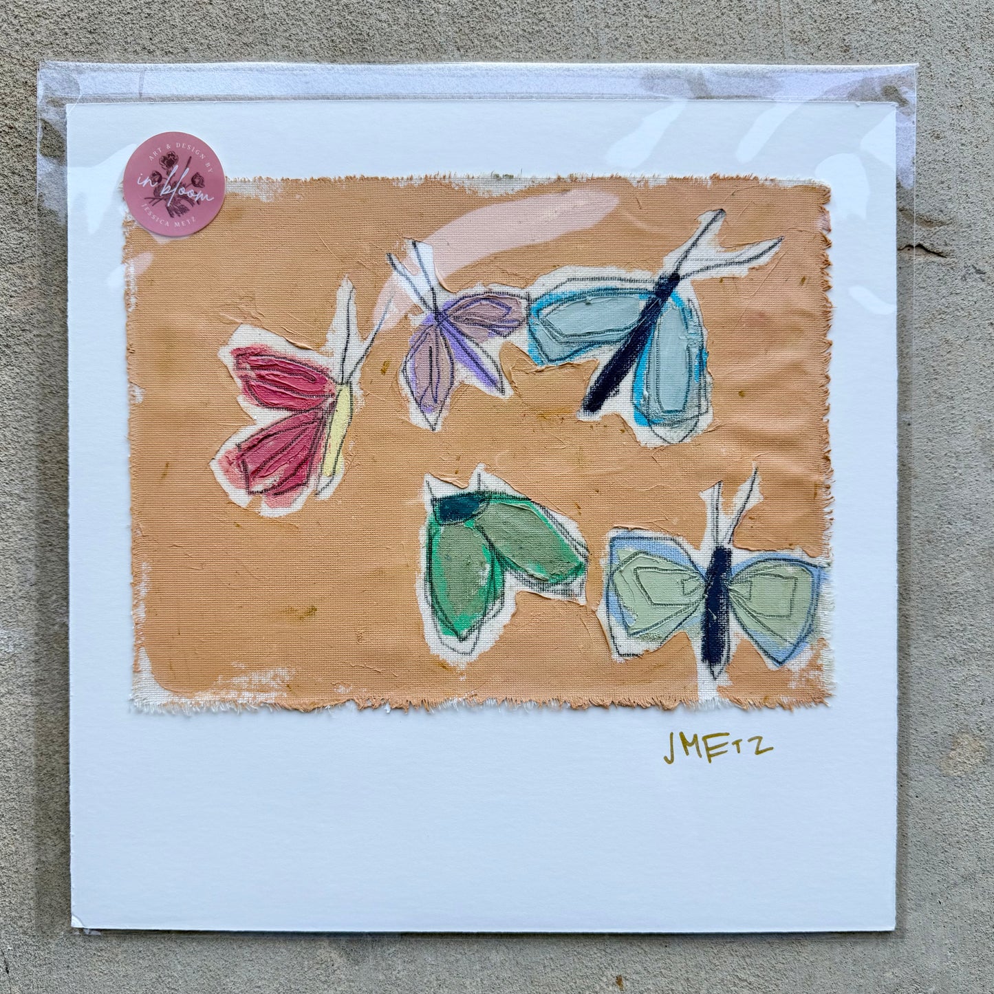 Butterflies in Peach